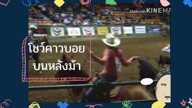 โชว์คาวบอยบนหลังม้า