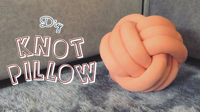 ▶️คลิป : DIY knot pillow : วิธีทำหมอนถักของตกแต่งบ้านสไตล์มินิมอล
