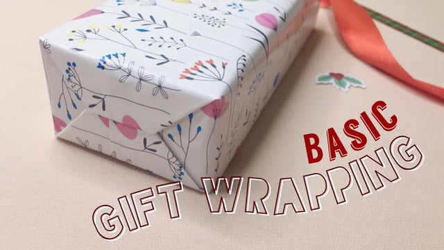 ▶️คลิป : How to Wrap a Gift for Beginner (Basic) : วิธีการห่อของขวัญเบื้องต้นแบบง่ายๆ สวยๆ