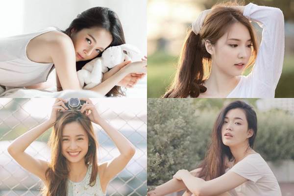 รวม 4 สาวผมยาว หน้าละมุน หุ่นเป๊ะ จากเพจ A Girl สวยฟุ้งน่ามอง ทั้งคน  ทั้งภาพ!