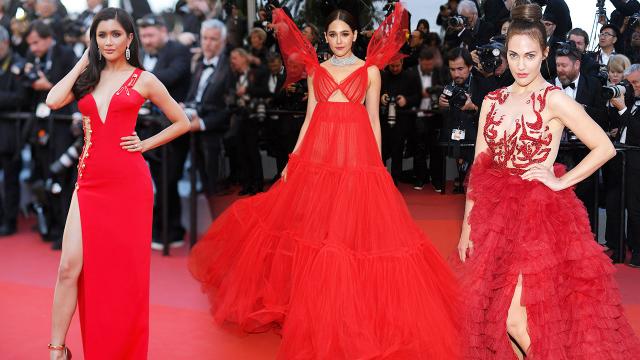 แดงไหนเด่น แดงไหนดับ "แฟชั่น" ไม่มีแรงเดิน Red or Red บน "Cannes 2019"