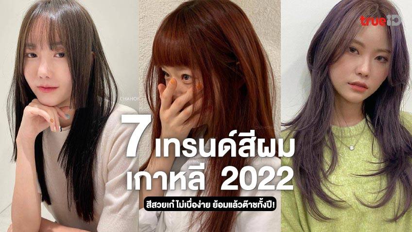 7 เทรนด์สีผมเกาหลี 2022 สีสวยเก๋ สไตล์เกาหลี ไม่เบื่อง่าย  ย้อมแล้วต๊าชทั้งปี!