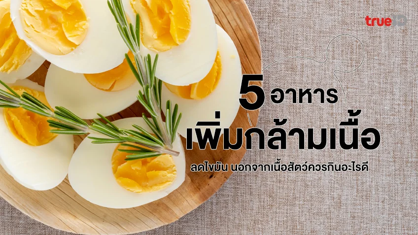 5 อาหารเพิ่มกล้ามเนื้อ ลดไขมัน นอกจากเนื้อสัตว์ควรกินอะไรดี