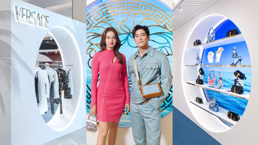 พาชม Versace La Vacanza Pop-up Store กับคอลเล็กชั่นโดย Donatella Versace และ Dua Lipa