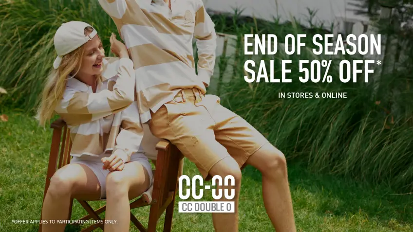 CC DOUBLE O ชวนช้อปโปรโมชั่น END OF SEASON SALE ลด 50% ตั้งแต่วันนี้ – 20 ก.ค.