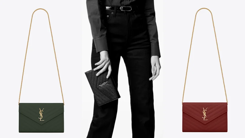 Saint Laurent ปล่อยกระเป๋า Cassandre Chain Wallet ในโทนสีใหม่ 3 สีสุดเก๋
