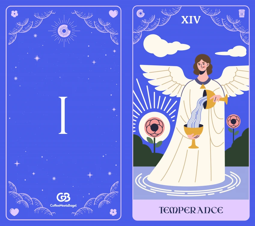 เปิดไพ่ทาโรต์ เช็คสัญญาณความรักที่ซ่อนอยู่ ไพ่ใบที่ 1 Temperance (ความสมดุล)