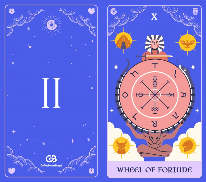 เปิดไพ่ทาโรต์ เช็คสัญญาณความรักที่ซ่อนอยู่ ไพ่ใบที่ 2 The Wheel of Fortune (วงล้อแห่งโชคชะตา)