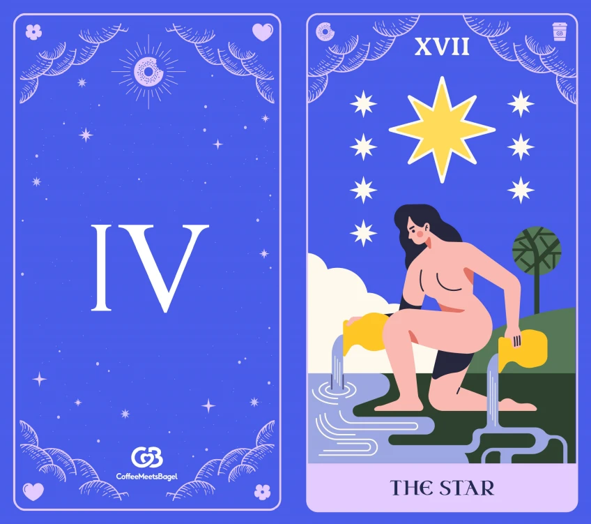 เปิดไพ่ทาโรต์ เช็คสัญญาณความรักที่ซ่อนอยู่ ไพ่ใบที่ 4 The Star (ดวงดาว)