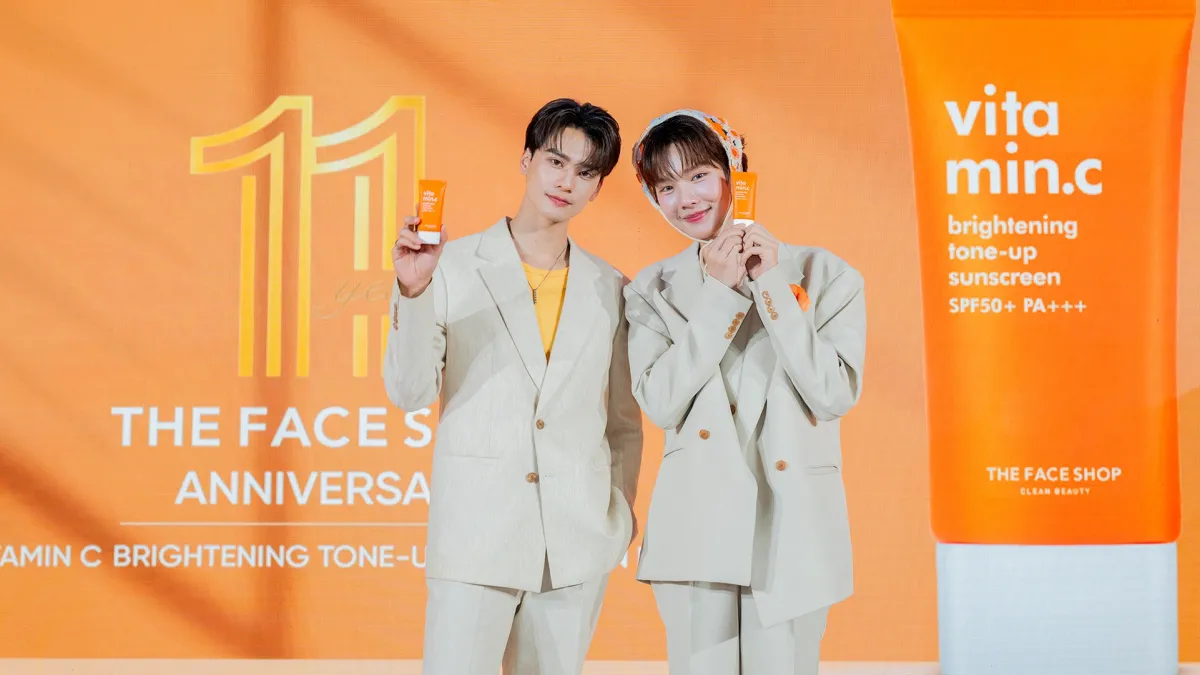 THE FACE SHOP ฉลองครบรอบ 11 ปี เปิดตัว เก่ง-น้ำปิง พร้อมจัดเต็มโปรโมชัน